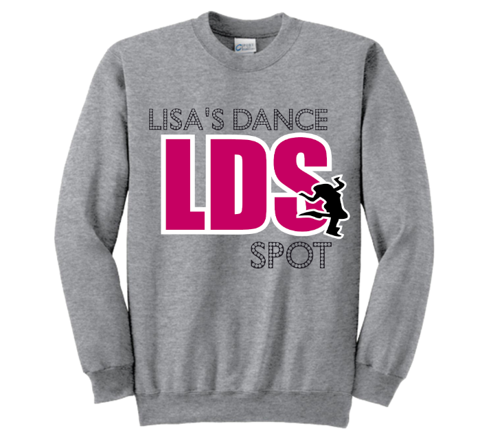 LDS Sweatshirt Grey with Pink and White