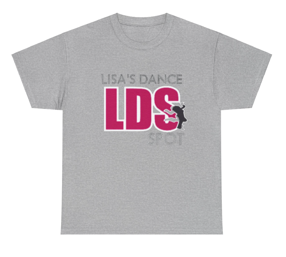 LDS Short Sleeve Tee Grey with Pink and White