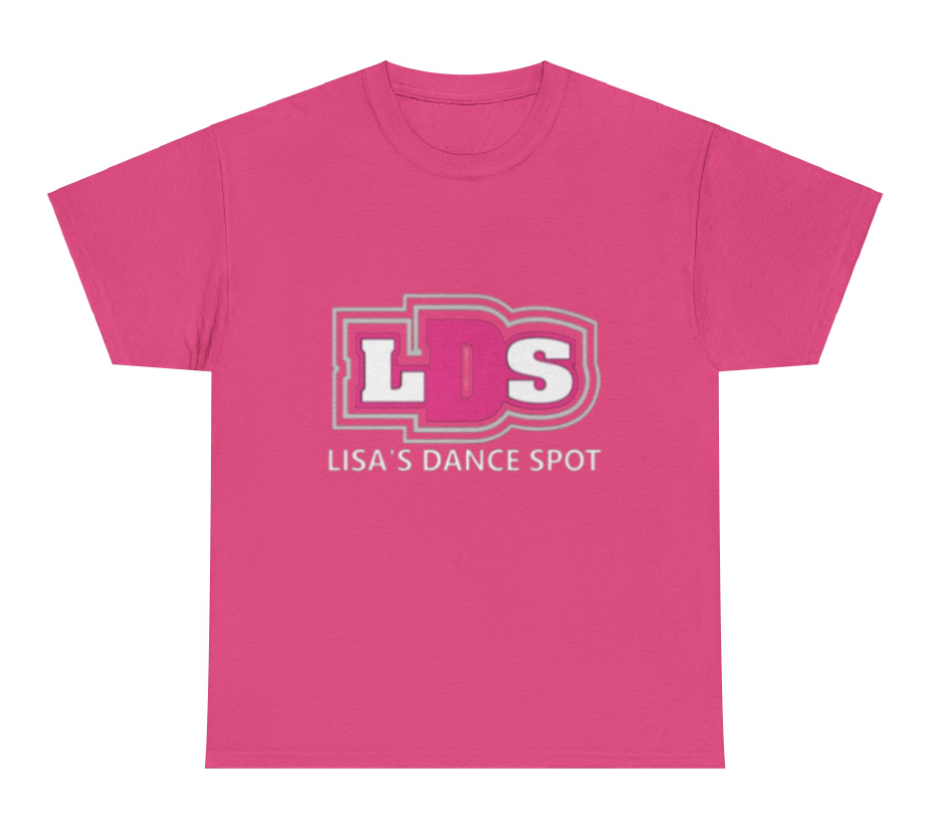 LDS Short Sleeve Tee with Metallic Silver & GLITTER PINK Trim Black, White or Pink