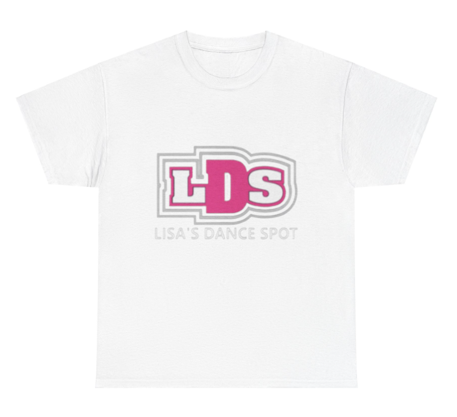 LDS Short Sleeve Tee with Metallic Silver & GLITTER PINK Trim Black, White or Pink
