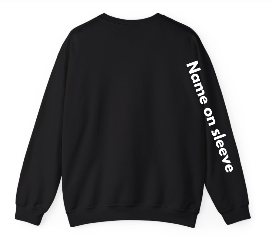 2026 LDS KRUNK UNIVERSITY CREWNECK SWEATSHIRT w/ Krunk Univ in Silver with white logo (Name On back or sleeve )