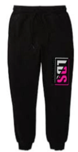 2025 LDS Joggers LDS GLITTER SILVER   with LDS GLITTER PINK
