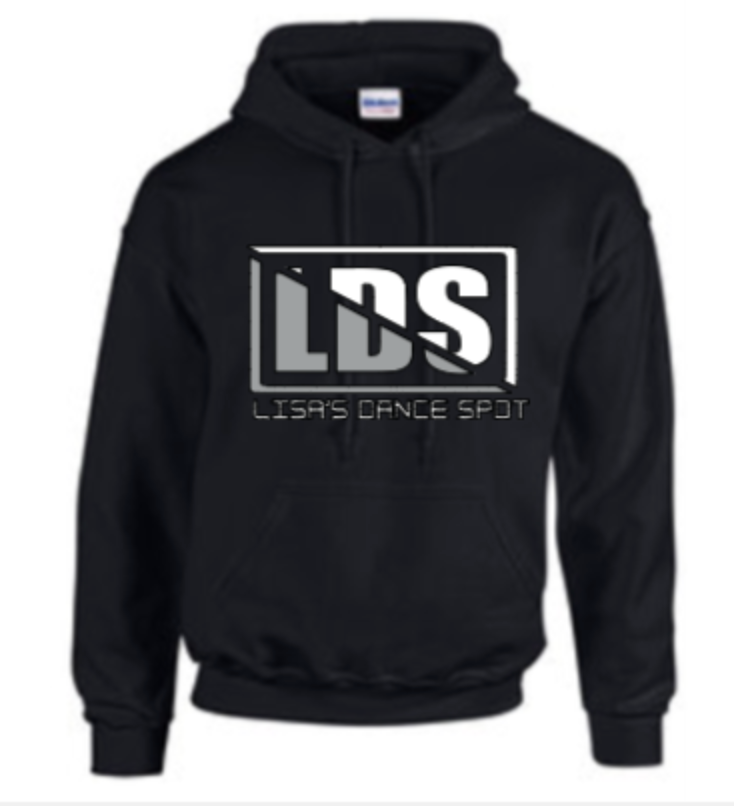 2025 LDS Hoodie Sweatshirt METALLIC  w/White - Black-White-LDS Pink-Sports Grey