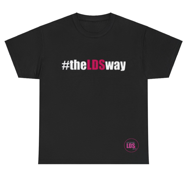 #theLDSway Short Sleeve Tee - Black-White-LDS Pink-Sports Grey
