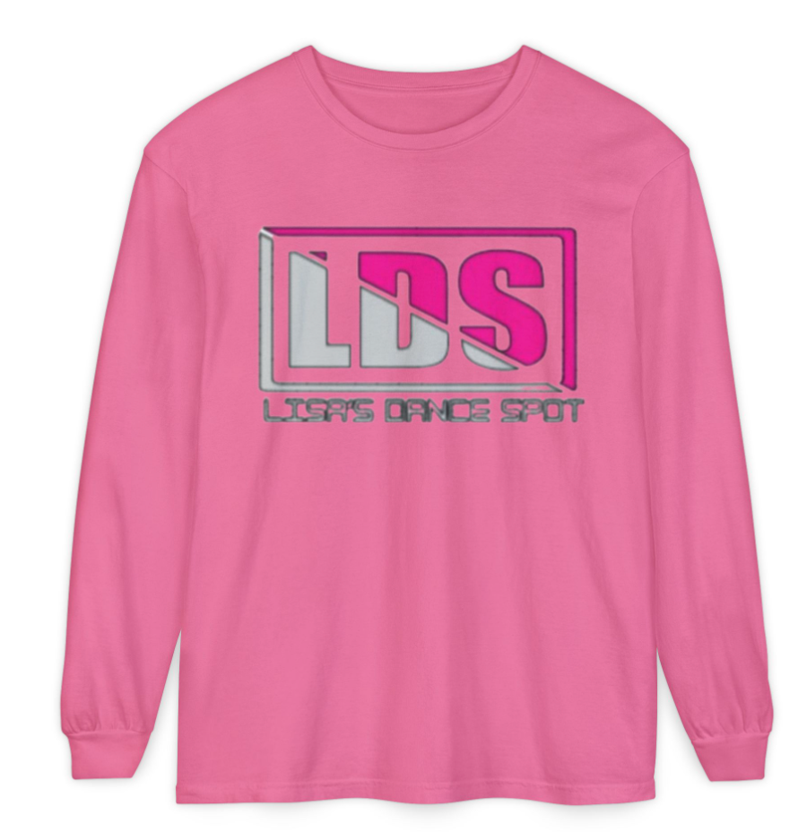 2025 LDS Long Sleeve Tee - LDS GLITTER SILVER with LDS GLITTER PINK