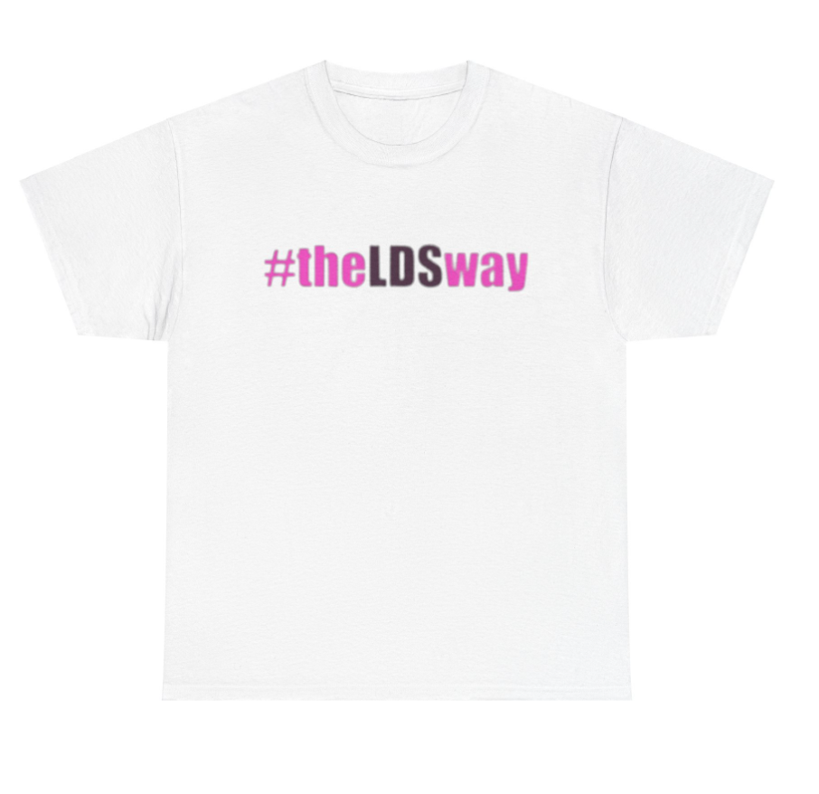 #theLDSway Short Sleeve Tee - Black-White-LDS Pink-Sports Grey