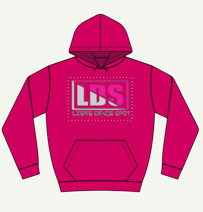 2025 Hoodie Sweatshirt LDS GLITTER SILVER with LDS GLITTER PINK