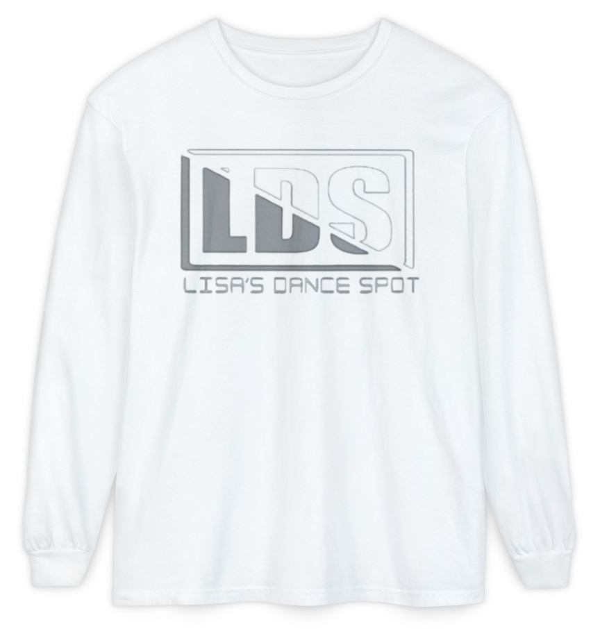 2025 LDS Long Sleeve Tee METALLIC w/ White - Black-White-LDS Pink-Sports Grey