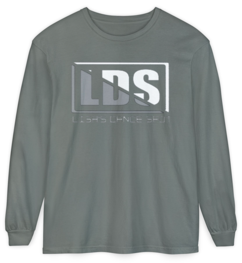 2025 LDS Long Sleeve Tee METALLIC w/ White - Black-White-LDS Pink-Sports Grey