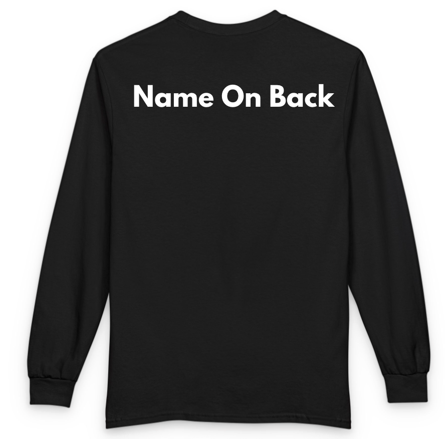 2026 LDS KRUNK UNIVERSITY Long Sleeve Tee w/ KRUNK UNIV.  in Glitter White with Name on Back