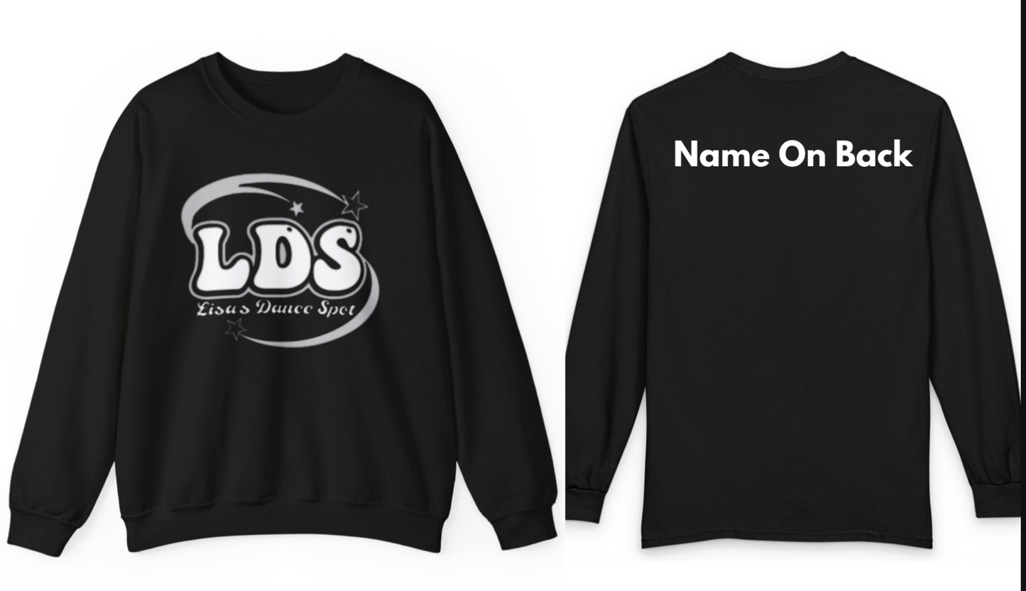 2026 LDS COMP CREWNECK  Sweatshirt w/ LDS in GLITTER White with Name On Back