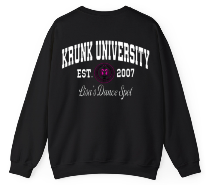 2026 LDS KRUNK UNIVERSITY Long Sleeve Tee w/ KRUNK UNIV.  in Glitter White with Name on Back