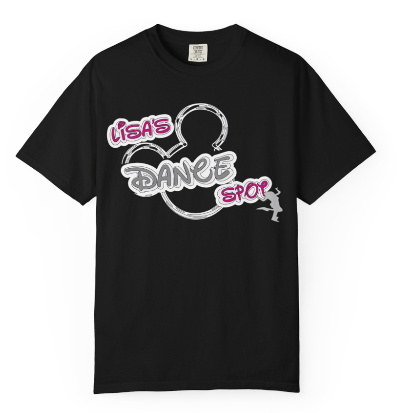 LDS 2026 Nationals Orlando Tee-Black with Pink   (Name on back in Glitter Silver included )